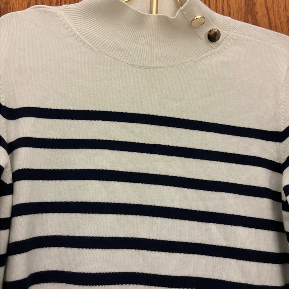 White House Black Market Size XL faux turtle neck sweater - Picture 2 of 3